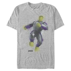 Marvel Big and Tall Hulk Boyalı Üst Kısa Kollu Atletik Heather Erkek T-shirt