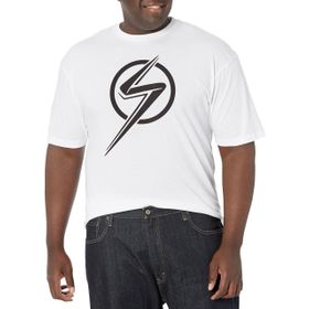 Marvel Big and Tall Tek Renk Üst Kısa Kollu White Erkek T-shirt