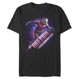 Marvel Big & Tall Antman Hex Üst Kısa Kollu Siyah Erkek T-shirt