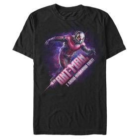 Marvel Big & Tall Antman Hex Üst Kısa Kollu Siyah Erkek T-shirt