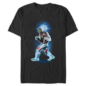 Marvel Big & Tall Avenger Hulk Üst Kısa Kollu Siyah Erkek T-shirt