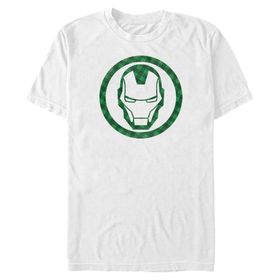 Marvel Big & Tall Avengers Klasik Lucky Iron Üst Kısa Kollu Beyaz Erkek T-shirt