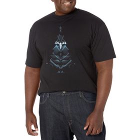 Marvel Big & Tall Avengers Klasik Panter Ağacı Üst Kısa Kollu Siyah Erkek T-shirt