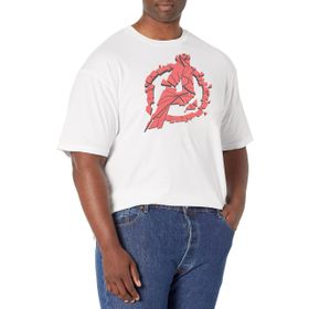 Marvel Big & Tall Avengers Shattered Üst Kısa Kollu Beyaz Erkek T-shirt