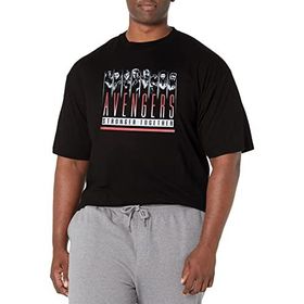 Marvel Big & Tall Avengers Together Üst Kısa Kollu Siyah Erkek T-shirt