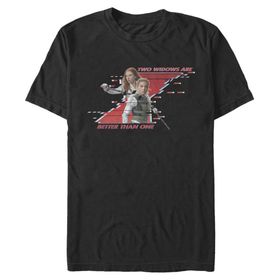 Marvel Big & Tall Better Than One Üst Kısa Kollu Siyah Erkek T-shirt