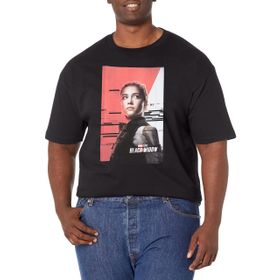 Marvel Big & Tall Black Widents Sister Üst Kısa Kollu Siyah Erkek T-shirt