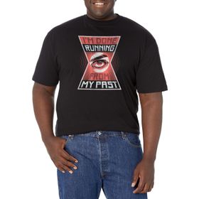 Marvel Big & Tall Black Widow Moving Forward Üst Kısa Kollu Siyah Erkek T-shirt