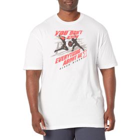 Marvel Big & Tall Black Widow Secrets Üst Kısa Kollu Beyaz Erkek T-shirt