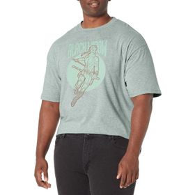 Marvel Big & Tall Black Widow Simplicity Black Erkek T-shirt