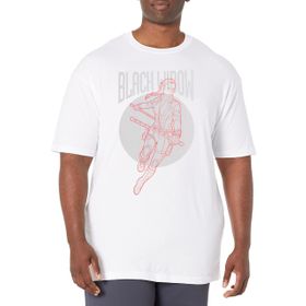Marvel Big & Tall Black Widow Simplicity Üst Kısa Kollu Beyaz Erkek T-shirt