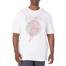 Marvel Big & Tall Black Widow Simplicity Üst Kısa Kollu Beyaz Erkek T-shirt