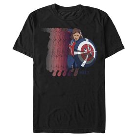 Marvel Big & Tall Carter Spreader Black Erkek T-shirt
