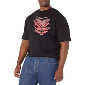 Marvel Big & Tall Chi Shang Kostüm Üst Kısa Kollu Siyah Erkek T-shirt