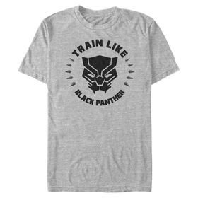 Marvel Big & Tall Classic Built Like Black Panther Üst Kısa Kollu Siyah Erkek T-shirt