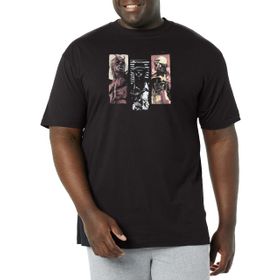 Marvel Big & Tall Classic Defenders Trio Üst Kısa Kollu Siyah Erkek T-shirt