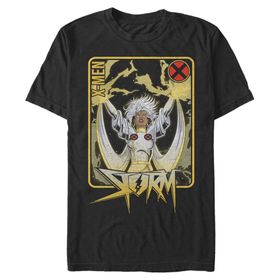 Marvel Big & Tall Classic Lightning Storm Siyah Erkek T-shirt