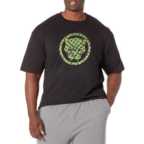 Marvel Big & Tall Classic Lucky Panther Siyah Erkek T-shirt