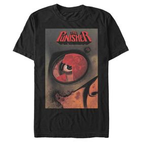 Marvel Big & Tall Classic Punisher Siyah Erkek T-shirt