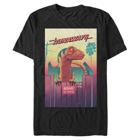 Marvel Big & Tall Classic Runaways Oct18 Black Erkek T-shirt