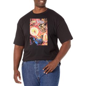 Marvel Big & Tall Classic Soldier Supreme Oct18 Üst Kısa Kollu Siyah Erkek T-shirt
