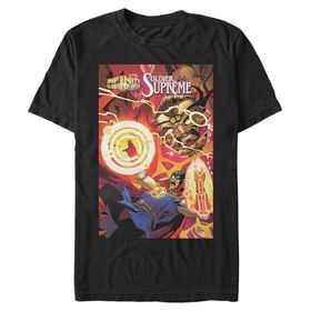Marvel Big & Tall Classic Soldier Supreme Oct18 Üst Kısa Kollu Siyah Erkek T-shirt
