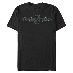 Marvel Big & Tall Classic Tech Thanos Siyah Erkek T-shirt