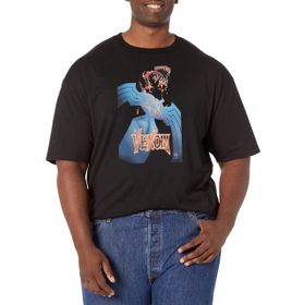 Marvel Big & Tall Classic Venom Nov18 Siyah Erkek T-shirt