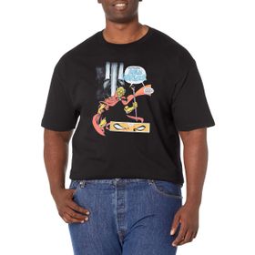 Marvel Big & Tall Classic Warlock I Am Black Erkek T-shirt