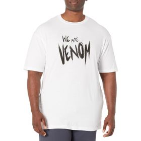 Marvel Big & Tall Classic We Are Venom Slime Üst Kısa Kollu Beyaz Erkek T-shirt