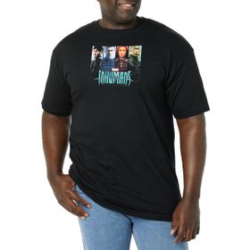 Marvel Big & Tall Crew Black Erkek T-shirt