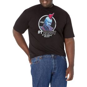 Marvel Big & Tall Daddy Yondu Üst Kısa Kollu Siyah Erkek T-shirt