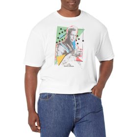 Marvel Big & Tall Dance Off Üst Kısa Kollu Beyaz Erkek T-shirt