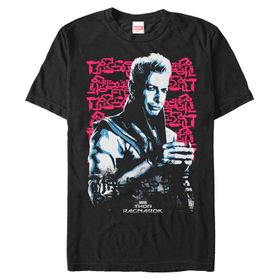 Marvel Big & Tall Deep Thought Siyah Erkek T-shirt