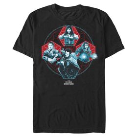Marvel Big & Tall Doctor Multiverse of Madness Strange Squad Black Erkek T-shirt