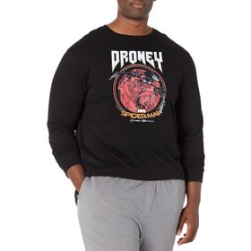 Marvel Big & Tall Droney Pal Üst Kısa Kollu Siyah Erkek T-shirt