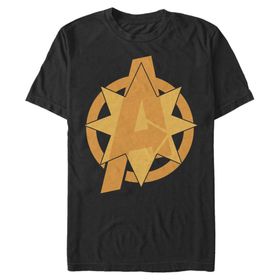Marvel Big & Tall Endgame Çizgi Roman Rozet Black Erkek T-shirt