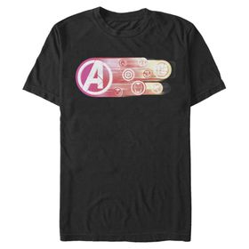 Marvel Big & Tall Endgame Icons Group Black Erkek T-shirt