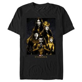 Marvel Big & Tall Eternally Thinking Üst Kısa Kollu Siyah Erkek T-shirt