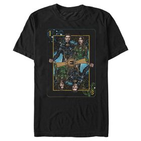 Marvel Big & Tall Eternals Still Get Carded Üst Kısa Kollu Siyah Erkek T-shirt