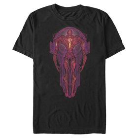 Marvel Big & Tall Eternals Vitray Üst Kısa Kollu Siyah Erkek T-shirt