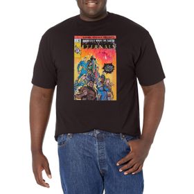 Marvel Big & Tall Eternals Yarım Ton Kapak Üst Kısa Kollu Siyah Erkek T-shirt