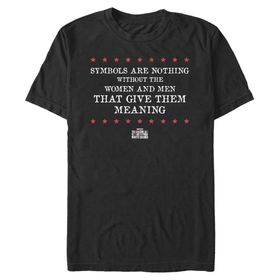 Marvel Big & Tall Falcon and the Winter Soldier Belongs to Someone Else Üst Kısa Kollu Siyah Erkek T-shirt