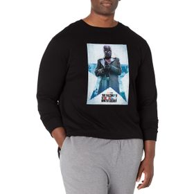 Marvel Big & Tall Falcon and the Winter Soldier Zemo Poster Üst Kısa Kollu Siyah Erkek T-shirt