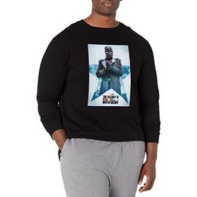 Marvel Big & Tall Falcon and the Winter Soldier Zemo Poster Üst Kısa Kollu Siyah Erkek T-shirt