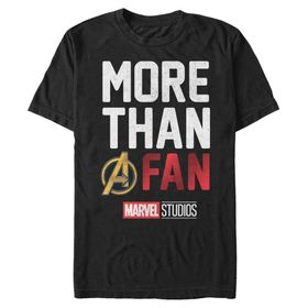 Marvel Big & Tall Fan Takvimi Üst Kısa Kollu Siyah Erkek T-shirt