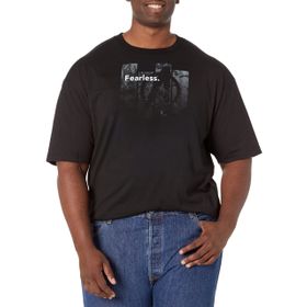 Marvel Big & Tall Fearless Üst Kısa Kollu Siyah Erkek T-shirt