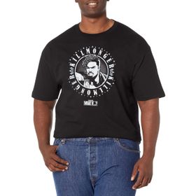 Marvel Big & Tall Freestyle Bars Üst Kısa Kollu Siyah Erkek T-shirt