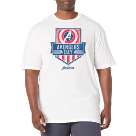 Marvel Big & Tall Games Avengers Day Üst Kısa Kollu Beyaz Erkek T-shirt