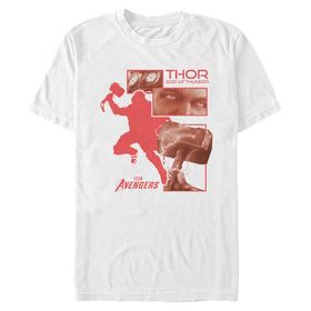 Marvel Big & Tall Games Gamer Comic Thor Üst Kısa Kollu Beyaz Erkek T-shirt